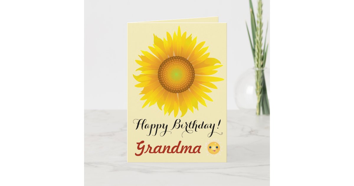 happy birthday grandma card