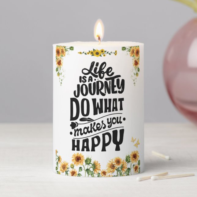 SUNFLOWER HAPPY CANDLE (In Situ)