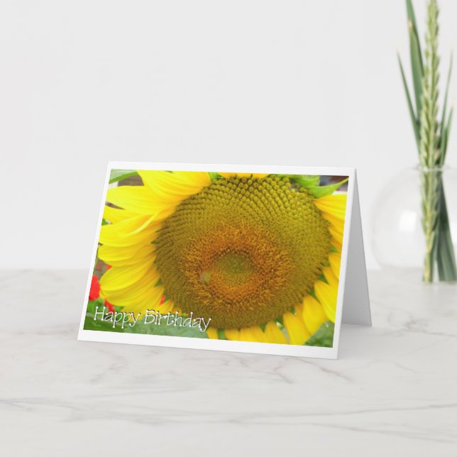 sunflower happy card (Front)