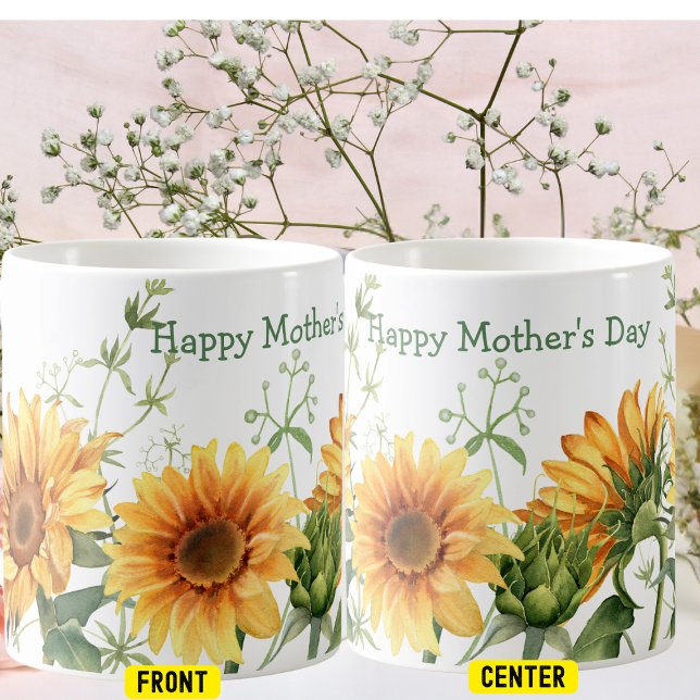 Sunflower Happy Mother's Day Coffee Mug (Creator Uploaded)