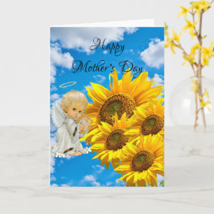 Sunflower Happy Mother's Day Folded Greeting Card