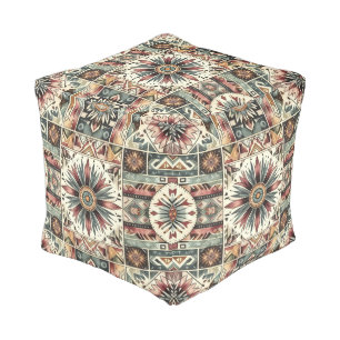 Sunflower Harvest Pouf