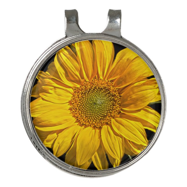 Sunflower hccna golf hat clip (Front)