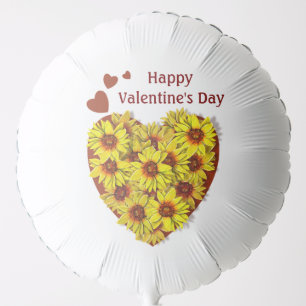 Sunflower Heart Balloon