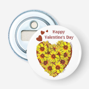 Sunflower Heart Bottle Opener