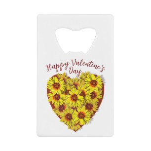 Sunflower Heart Bottle Opener