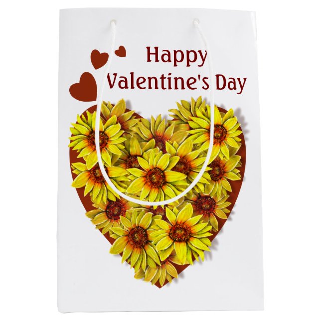 Sunflower Heart Gift Bag (Front)