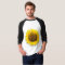 Sunflower, heart inside /white T-Shirt model Irena