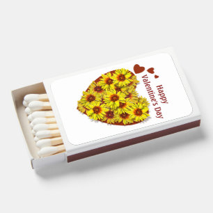 Sunflower Heart Matchboxes