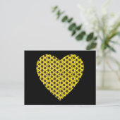 Sunflower Heart Postcard (Standing Front)