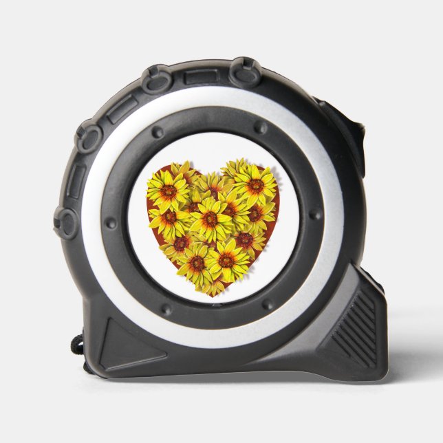 Sunflower Heart Tape Measure (Front)