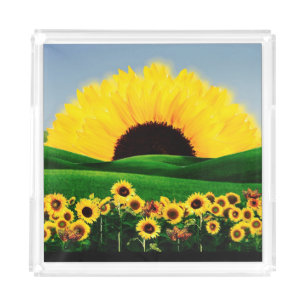 SUNFLOWER HILL ACRYLIC TRAY