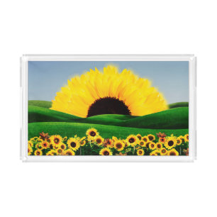 SUNFLOWER HILL ACRYLIC TRAY