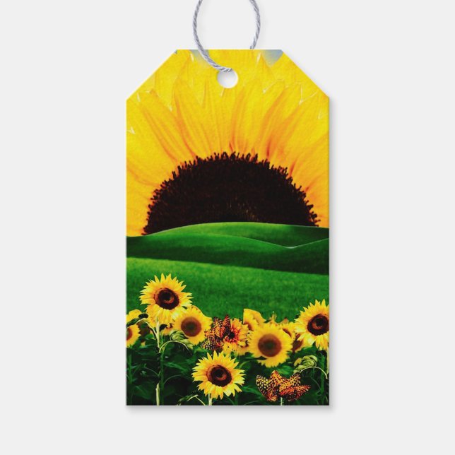 SUNFLOWER HILL GIFT TAGS (Front)