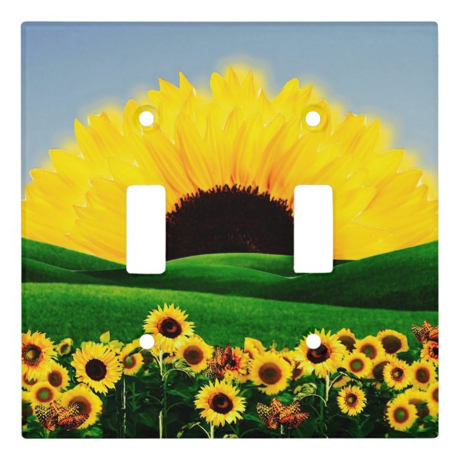 SUNFLOWER HILL LIGHT SWITCH COVER (Front)