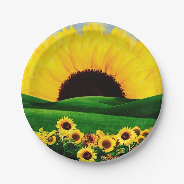 SUNFLOWER HILL PAPER PLATES (Front)