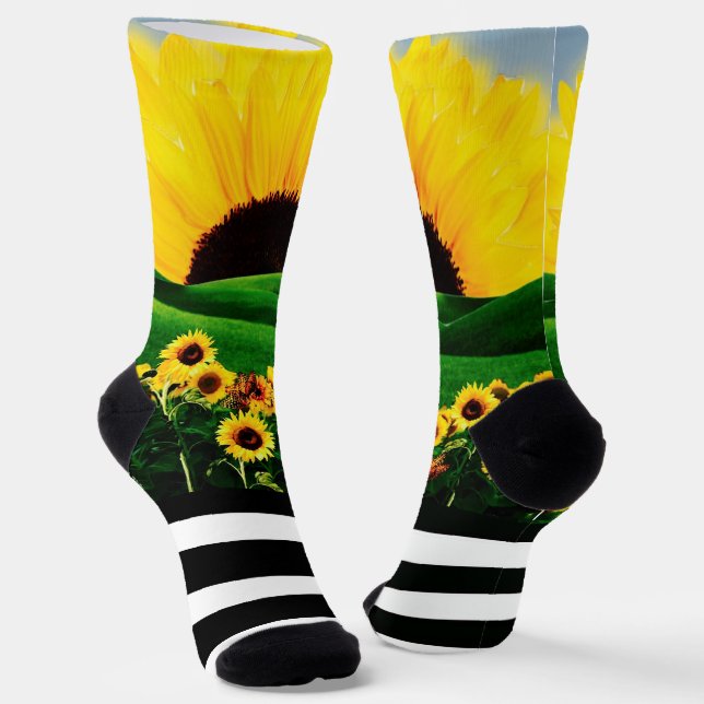 SUNFLOWER HILL SOCKS (Angled)