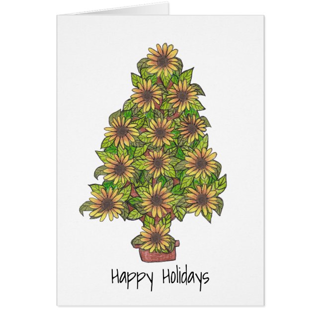 Sunflower Holiday Cards (Front)