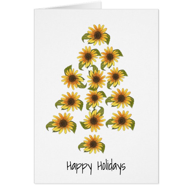 Sunflower Holiday Cards (Front)