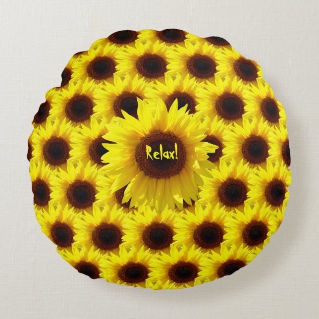 Sunflower - Home Decor Fun Accent Pillow (Front)