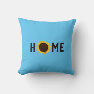 Sunflower Home Throw Pillow