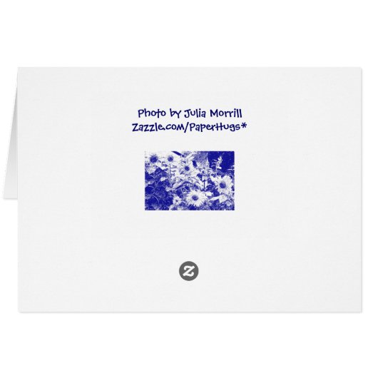 Sunflower Homestead Card (Back Horizontal)