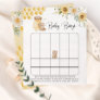 Sunflower honey bear Baby bingo game