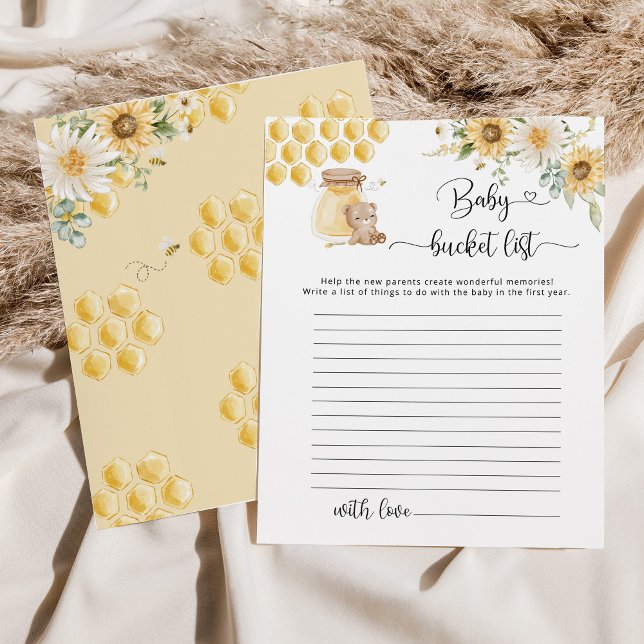 Sunflower honey bear baby bucket list (Creator Uploaded)