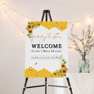 Sunflower Honeycomb Mommy-To-Bee Baby Shower Foam Board