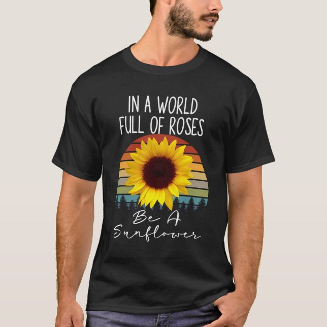 Sunflower Hoodie For Teens Girls Sister Cute Stuff T-Shirt (Front)