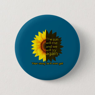 Sunflower Hope  Button