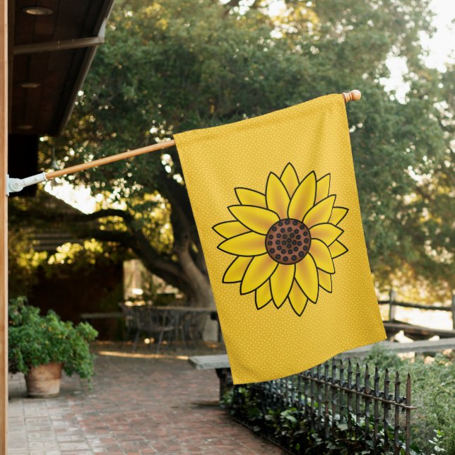 Sunflower House Flag (In SItu)