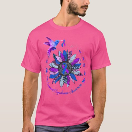 Sunflower Hummingbird Purple Blue Ribbon Emanuel S T_Shirt