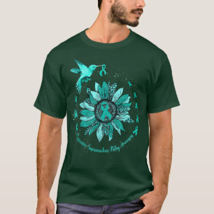 Sunflower Hummingbird Ribbon Progressive Supranucl T-Shirt