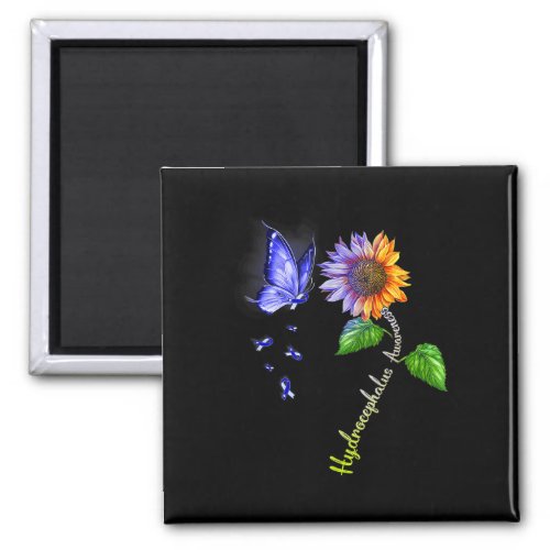 Sunflower Hydrocephalus Awareness  Magnet