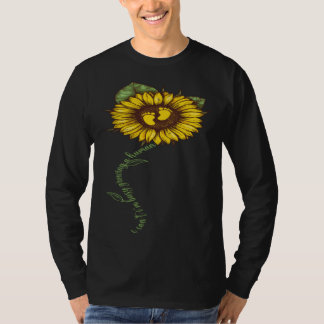Sunflower I Cant Im Busy Growing a Human Funny Mot T-Shirt