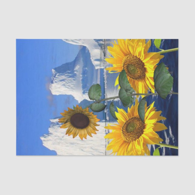 Sunflower Iceburg Tissue Paper (Front)