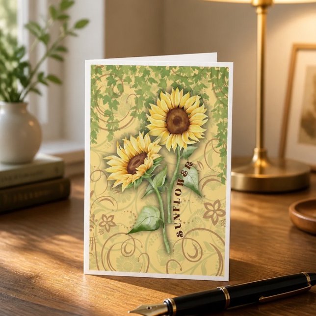 Sunflower II Note Cards (Creator Uploaded)