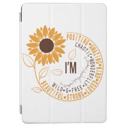 Sunflower I&#39;m Beautiful Strong Loved   iPad Air Cover