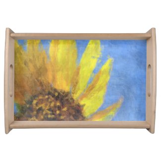 Sunflower Impressions Serving Platters