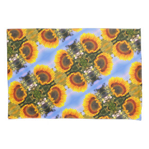 Sunflower In Sunshine Abstract Art Pattern Pillow Case