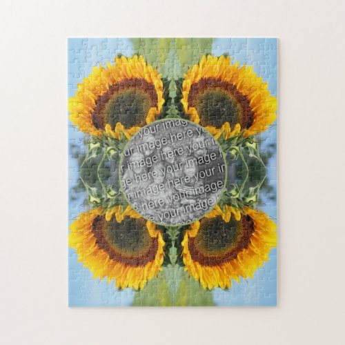 Sunflower In Sunshine Create Your Own Photo Jigsaw Puzzle