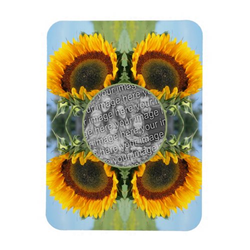 Sunflower In Sunshine Create Your Own Photo Magnet