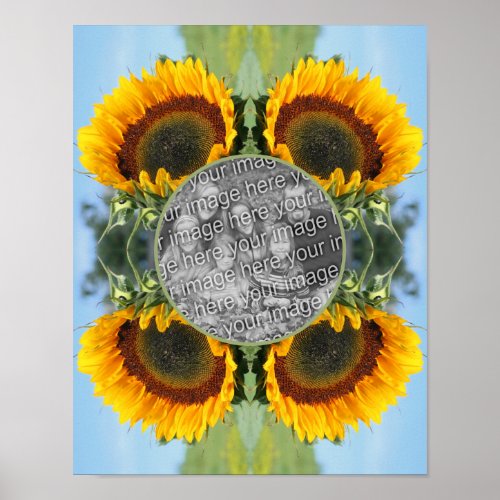 Sunflower In Sunshine Create Your Own Photo Poster