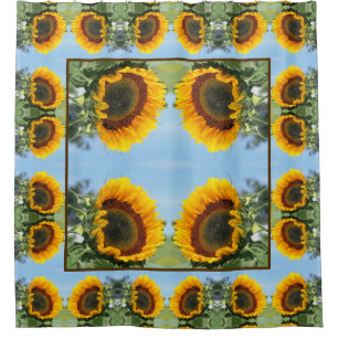 Sunflower In Sunshine Flower Art   Shower Curtain