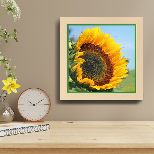 Sunflower In Sunshine Framed Framed Art (Table Top)