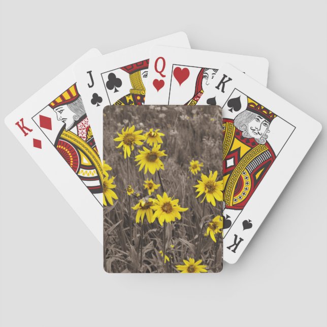 Sunflower in the Rocky Mountain Poker Cards (Back)