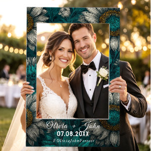 Sunflower Inspired Wedding Instagram Frame Selfie Frame