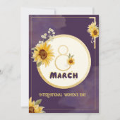 sunflower international Women's Day 2025 March 8 (Front)