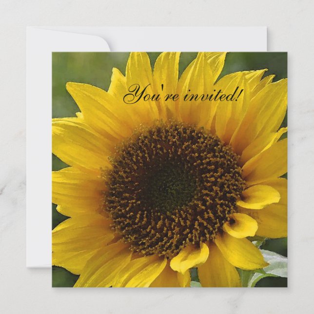 Sunflower invitation (Front)